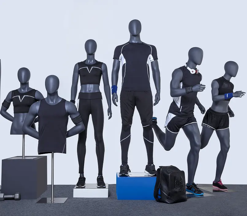AFELLOW-traje de cuerpo completo para hombre, maniquí deportivo de fibra de vidrio, venta al por menor