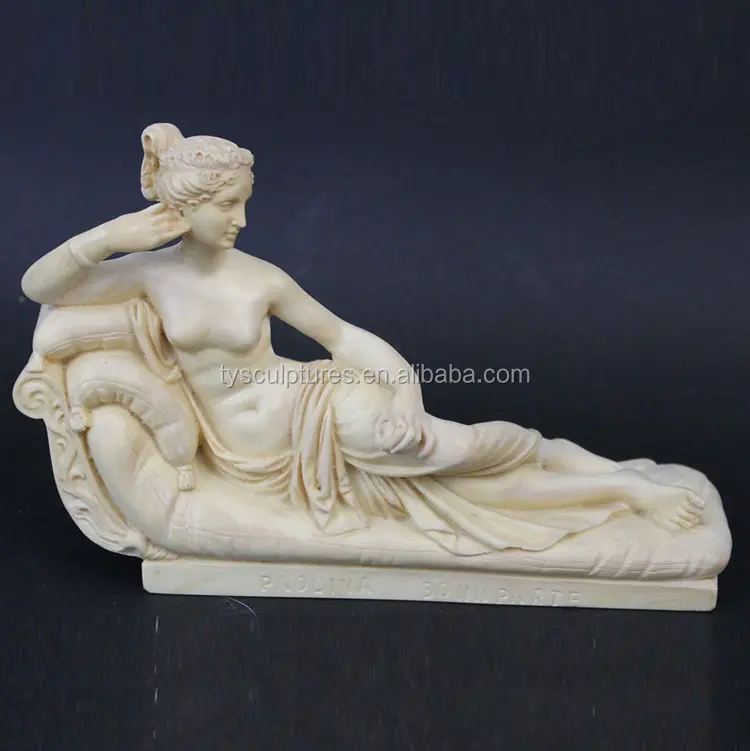 Célèbre intérieur érotique nu couché dame statue marbre femme nue sur canapé sculpture en pierre