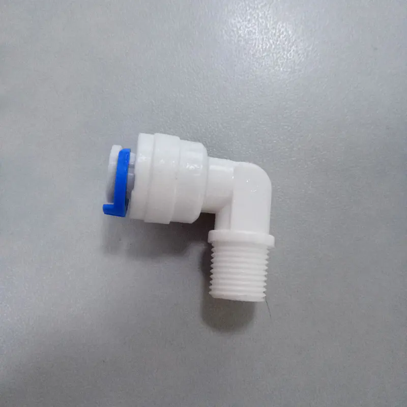 Partes del filtro de agua de plástico tipo 1/4 "Conector rápido de plástico tee conector de tubería de agua ro para tubo de filtro de agua RO