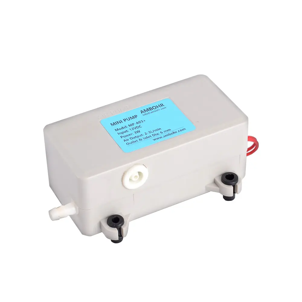 Mini MP-A03 elettrico della pompa di aria di AMBOHR 12vac più il diaframma di 3 W 2 PSI (14 Kpa) singolo, valvole di Duckbill 1/4 "(6 Mm) CN;SHA