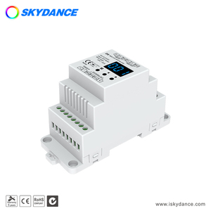 SKYDANCE DS DMX 512 giriş SPI çıkışı LED dekoder için dijital piksel LED ışıkları ile DIN ray tasarımı - Product Image 4