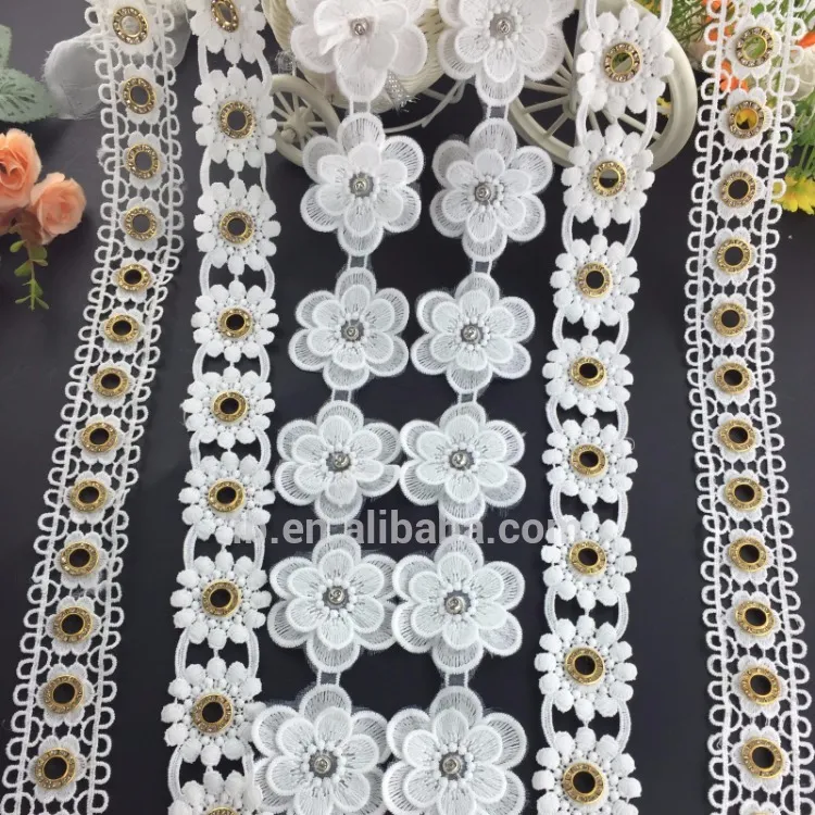 new design eyelet lace trim for decoration