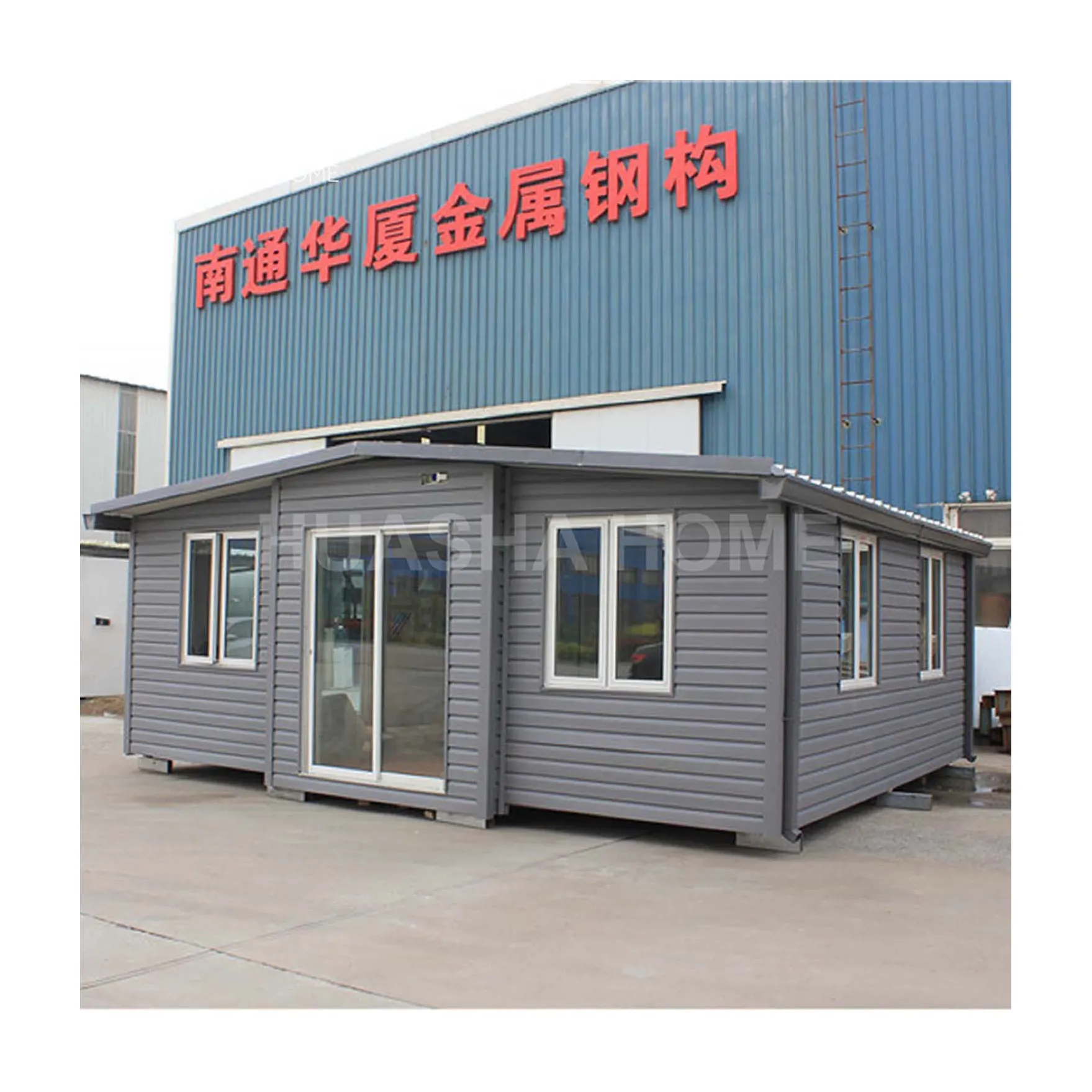 Moderna Casa Prefabbricata Kit Legno modulare Container Haus in Ferro