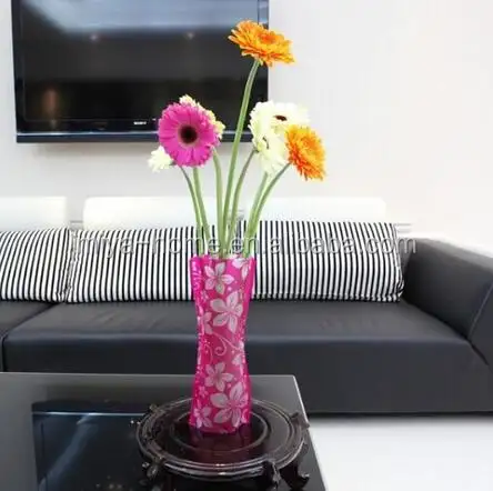 Vaso di fiore di plastica/pieghevole vaso di fiore di plastica/sacchetto di plastica vaso di fiori