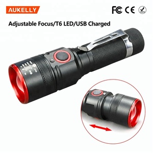 Aukelly Nhôm 4 Chế Độ T6 LED 2000 Lumens LED Có Thể Sạc Lại Dài Phạm Vi 2Km Torch Ánh Sáng X800 Chiến Thuật Đèn Pin - Product Image 2