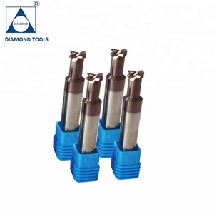 Tungsten karbür küçük shank end mill kesiciler cnc endekslenebilir kesme aracı frezeler
