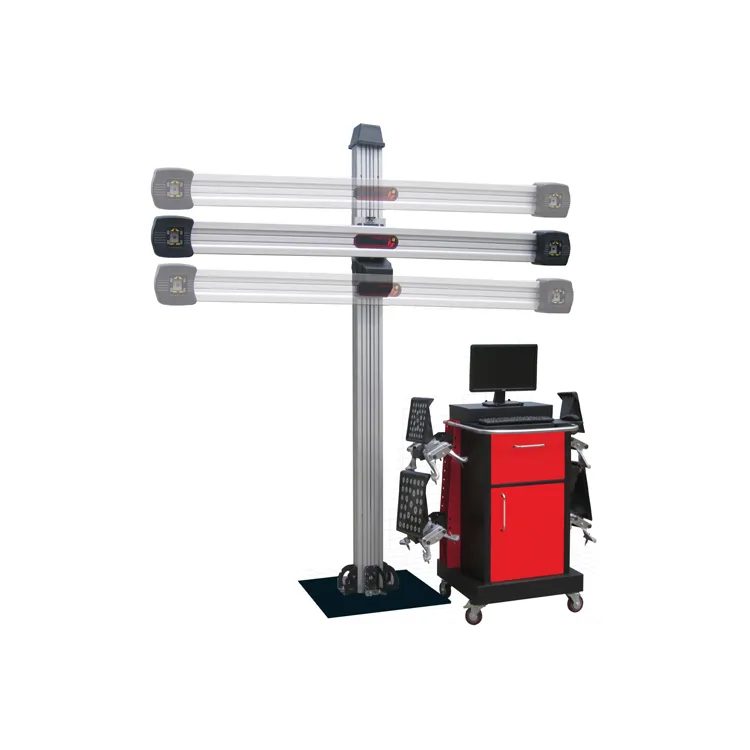 Precise 3d wheel alignment with cabinet