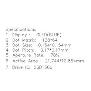 0,96-дюймовый модуль дисплея <span class=keywords><strong>oled</strong></span> 30-контактный 8080/6800 / <span class=keywords><strong>spi</strong></span> / i2c параллельный ЖК-монитор ssd1306 микро-синий <span class=keywords><strong>oled</strong></span> 128x64