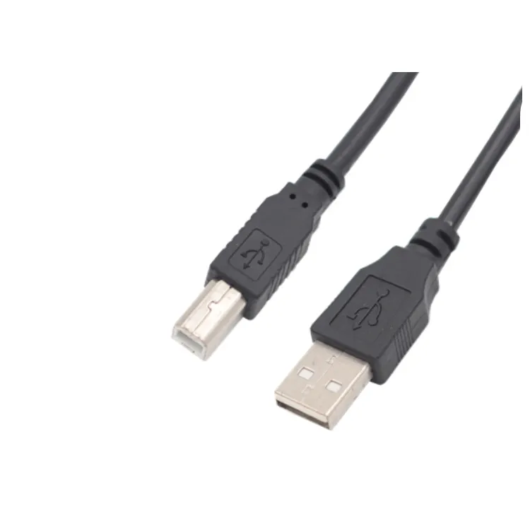 Kabel Printer USB 1.5, Murah 2.0 M Hitam Kualitas Tinggi Tipe A Male untuk Tipe B Male USB 2.0 Kabel untuk Printer