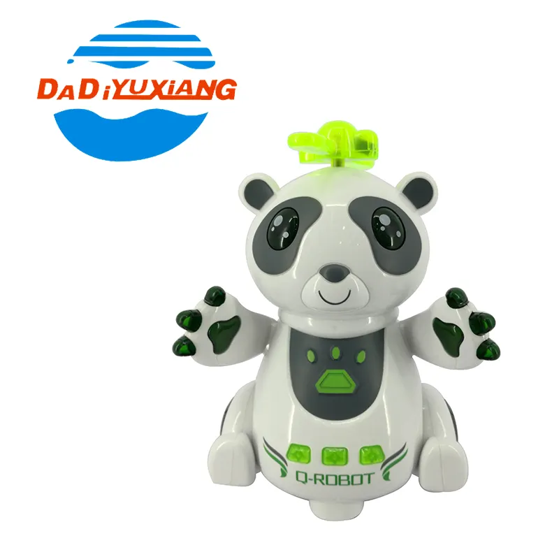 Panda intelligent robot toys with light and music