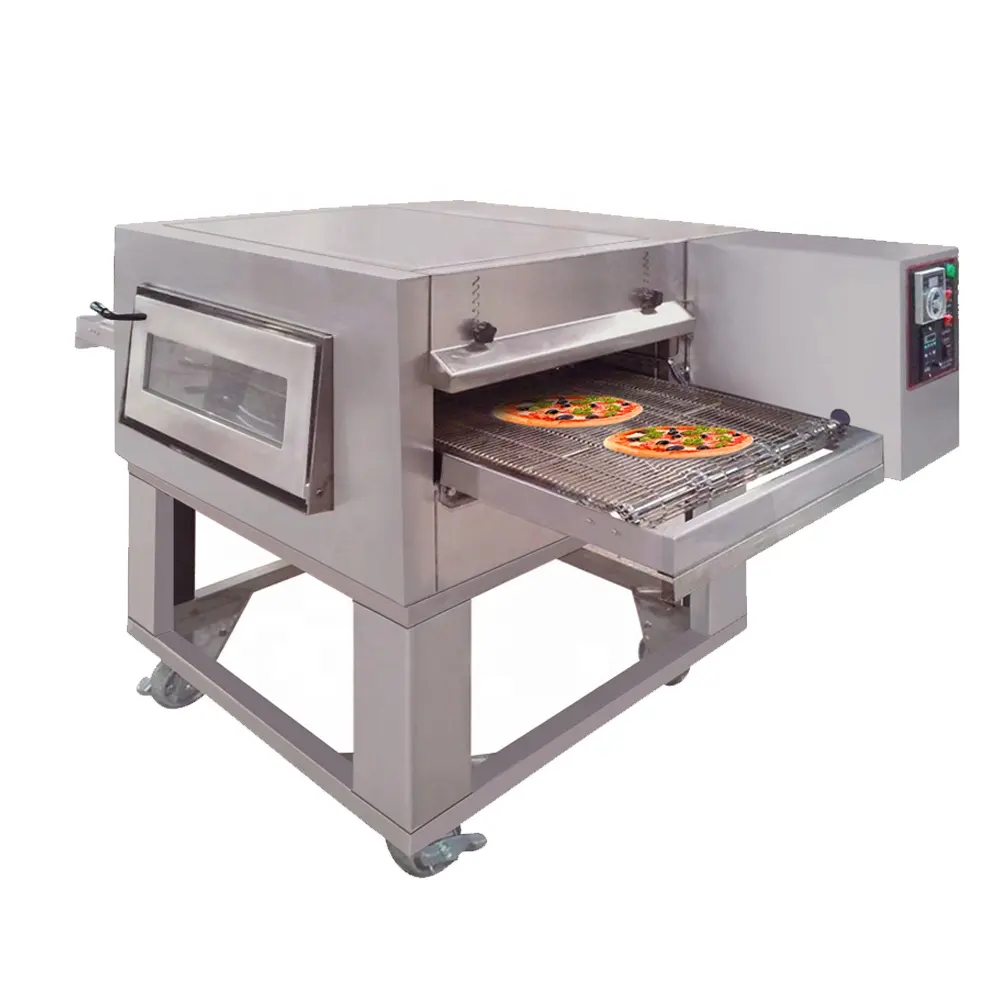 18 "32" Industriale Commerciale Porta di Vetro Elettrico Cottura Fornello A Gas Conveyor Pizza Forno Tostapane Macchina