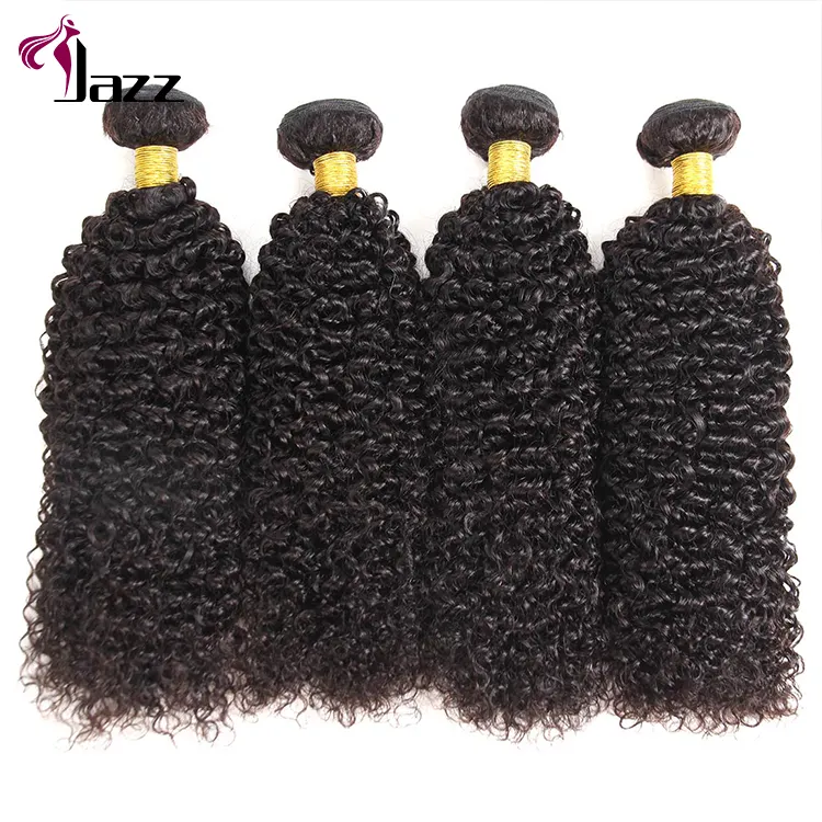 8 pulgadas a 30 pulgadas hermoso crudo humano rizado Pelo Rizado rizado virginal extensiones de cabello indio