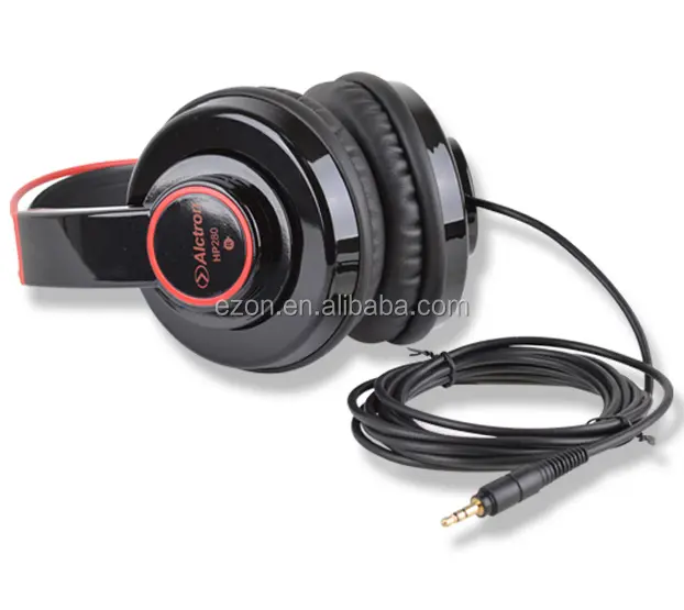 Fone de ouvido estéreo portátil para estúdio, headphone com redução de ruídos e música, fone de ouvido dinâmico