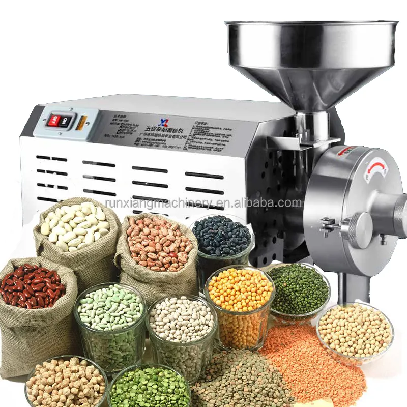 Moedor de ervas de café comercial, grão de sal e pimenta industrial elétrico seco e molhado para uso doméstico