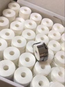 直接批发高标准绣花机用新型高强度75D/2预缠绕梭芯底线