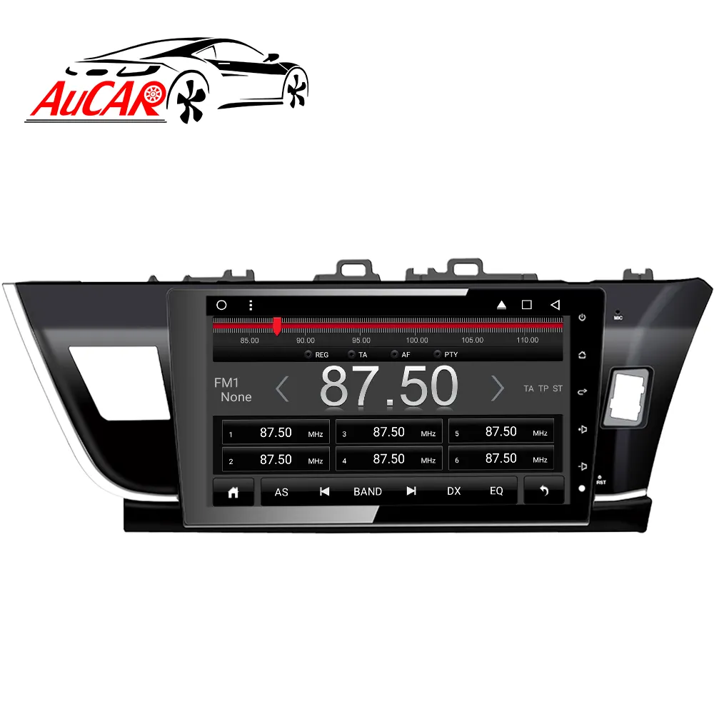 AuCar 10.1 "Android 10 multimedya oynatıcı GPS navigasyon araba radyo Android Stereo araç DVD oynatıcı çalar Toyota Corolla 2014-2017