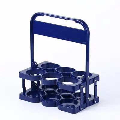 Vendita calda Pieghevole di Plastica 6 Pack Birra Supporto di Bottiglia di Vino, birra carrier box