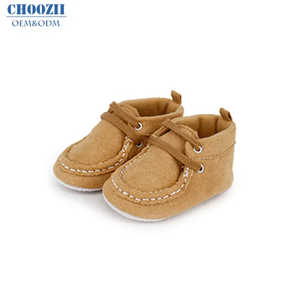Choozii 소프트 단독 Moccasins 아기 사랑스러운 럭셔리 겨울 첫 워커 발목 부츠 아기 면화 신발 야외 광저우
