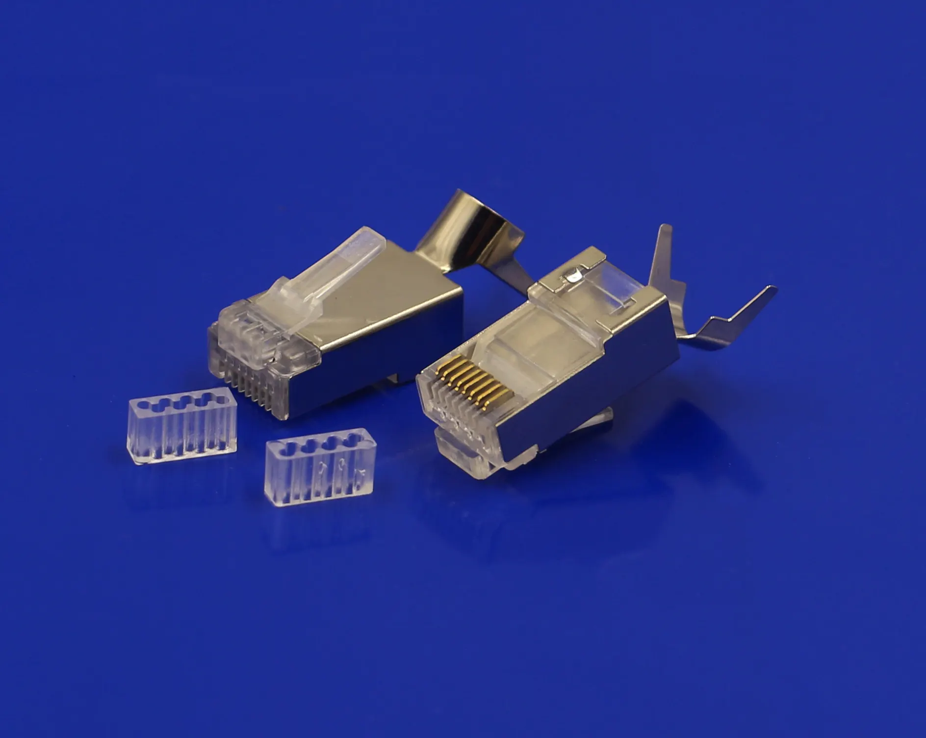 Venta al por mayor de la fábrica RJ45 Cat 7 conector Cat7 sftp conector RJ45 cat7 macho