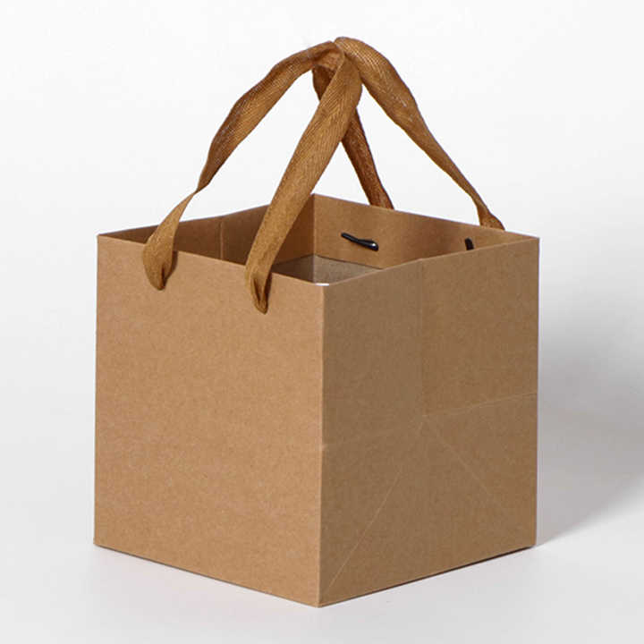 Recycled Width Brown Black White Kraft Paper Bag for Cake Box,big Size square Pizza Flowers Paper Ca