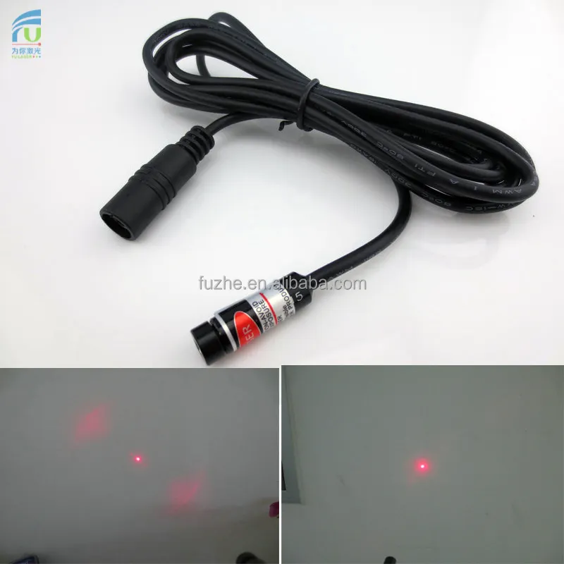 FU650AD5-GC8 8*25mm 650nm <5mW foco ajustável 3-5VDC Mini ponteiro de diodo vermelho módulo laser, spot lazer projetor luz laser