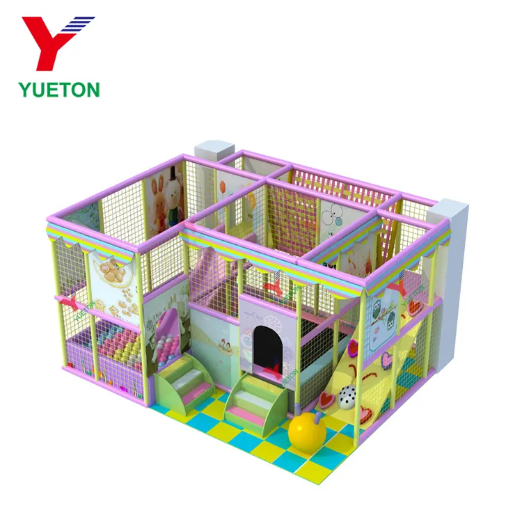 Commerciële Grade Zachte Snoep Speeltuin Fun Bounce Huis Baby Spelen Plaats