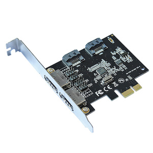 PCI express 4ポートSATA3.0イーサネットアダプタpciexpressコネクタ - Product Image 1