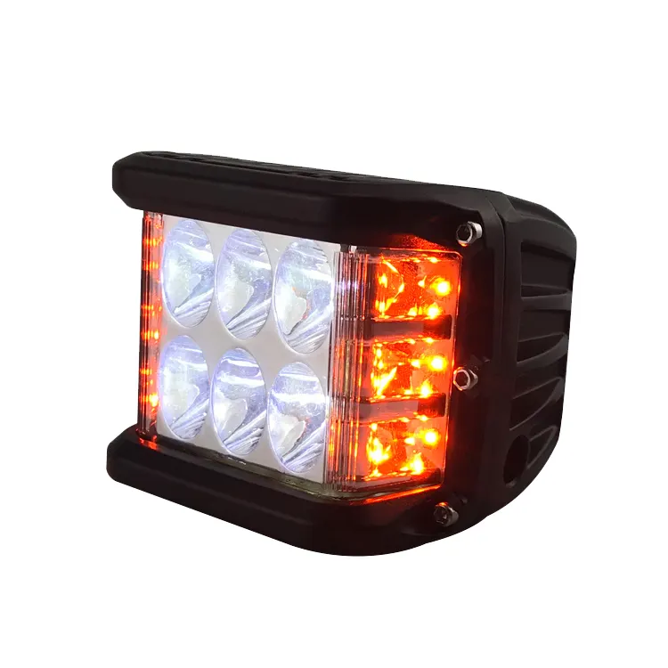 Recargable Tractor lámpara led 60w 12 voltios 5000LM de inundación led luz de trabajo flash blanco/amarillo luces