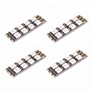 แผงไฟ LED WS2812จำนวน4ชิ้น,โมดูลรางไฟ LED สำหรับโดรนโดรน RC FPV อะไหล่แบบหลายใบพัด - Product Image 4
