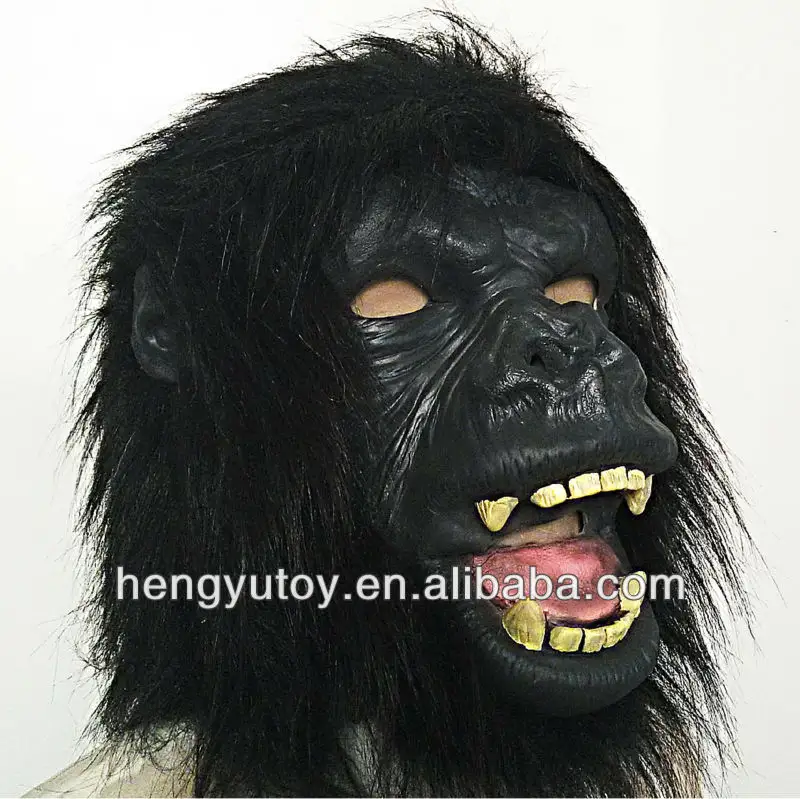 Huizhou brinquedos educativos, realista, enfeite, máscara de gorila ao ar livre