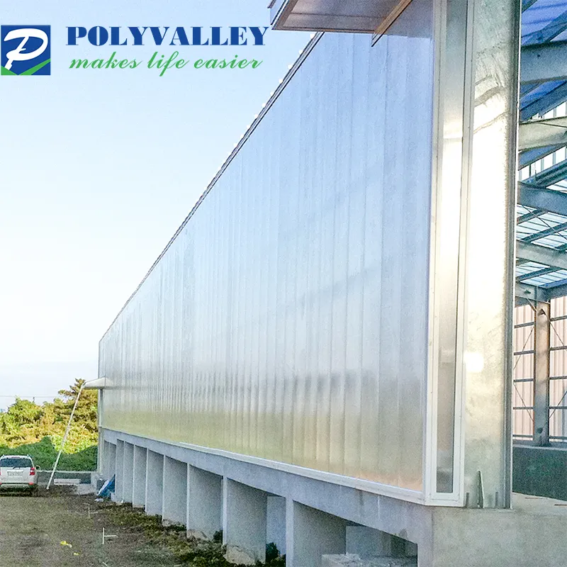 danpalon u-lock polycarbonate sheet for roofing and polycarbonate cladding