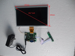 Open Frame Touchscreen 10.1&quot; Inch <strong>LCD</strong> Display VGA Support HD AV <strong>Monitor</strong> <strong>with</strong> 4line Resistive Touch Panel - Product Image 2