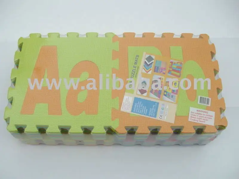 Aphbabet & Numbers Pattern Inside EVA Flooring Puzzle Mats
