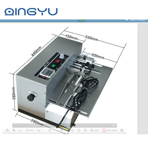 MY-380F Dry-Ink Coding Machine半自動Solidインクリボンバッチコーディングマシン - Product Image 1