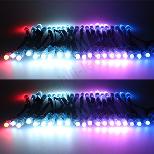 SHIJI Smart LED Pixel Lichterkette Weihnachten Outdoor IP68 5V WS2811 RGB UCS512 DMX 12mm Pixel Warm weißes Licht IP68 Chip - Product Image 6