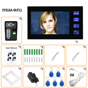 Touch Key 7&quot; Lcd <strong>Fingerprint</strong> Video Door Phone <strong>Intercom</strong> <strong>System</strong> Wth <strong>Fingerprint</strong> Access Control 1 Camera and 1 Monitor - Product Image 6