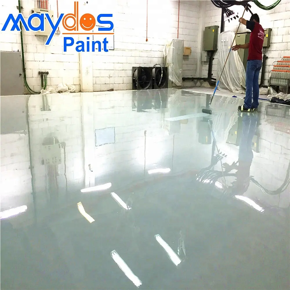 Maydos alto contenido sólido epoxi piso pintura para piso de cemento.
