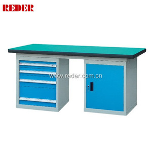 Industrial Woodworking <strong>Workbench</strong> with Drawers for Convenient Organization