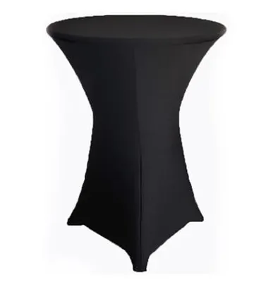 80x110 cm fabricant polyester rond fête nappe stretch spandex mariage cocktail table couverture