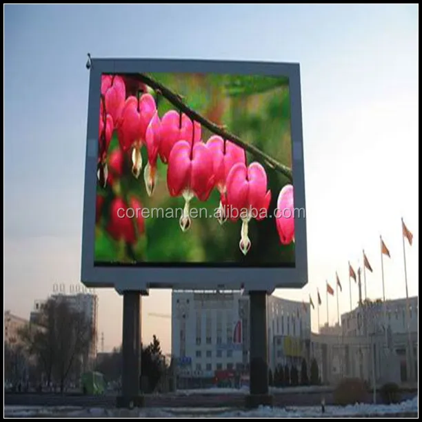 luar ruangan dipimpin dipimpin billboard video 3 m x 2 m , program p10 penuh warna p16 outdoor iklan dipimpin tahan air dipimpin 