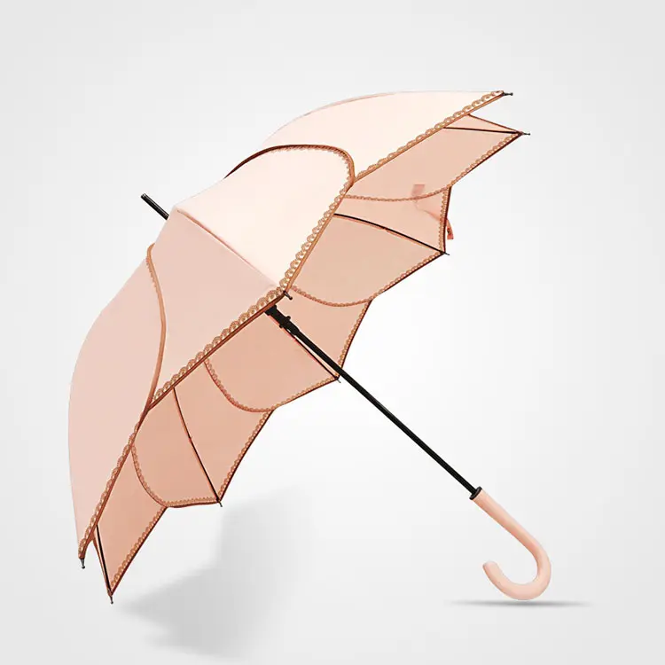 YCX digital impresión completa Marco de fibra de vidrio recto caminando paraguas