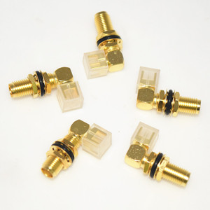 面板安装防水连接器射频连接器形状记忆合金母直角隔板印刷电路板安装端子连接器 - Product Image 5