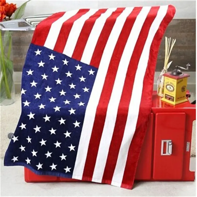 50x90cm 70x140cm 2M X 1M Bandiera Americana Spiaggia Asciugamano Per Adulti