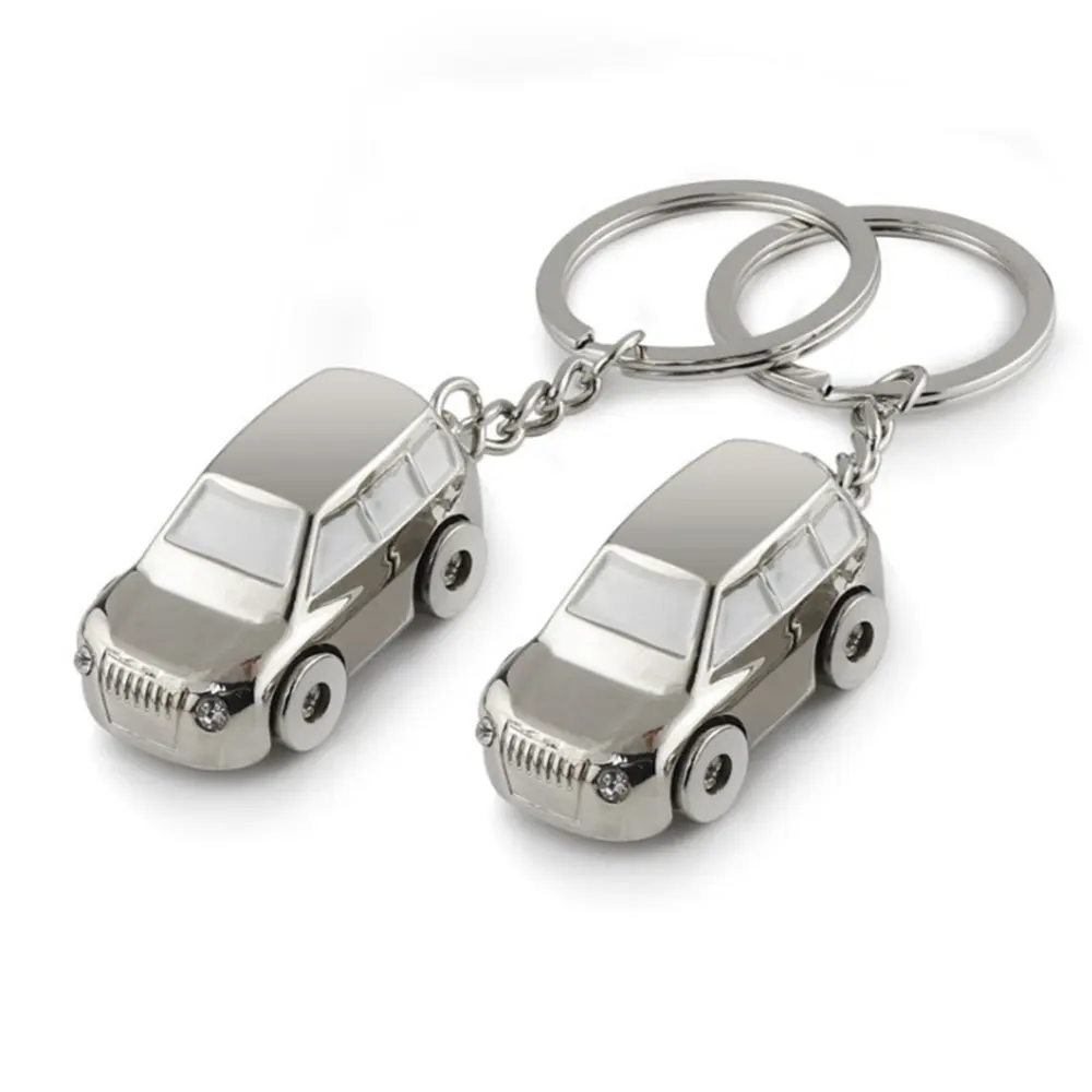 Custom Logo 3D Cars Keyring Keychain Car Shape Metal Mini Acsesories for Decoration