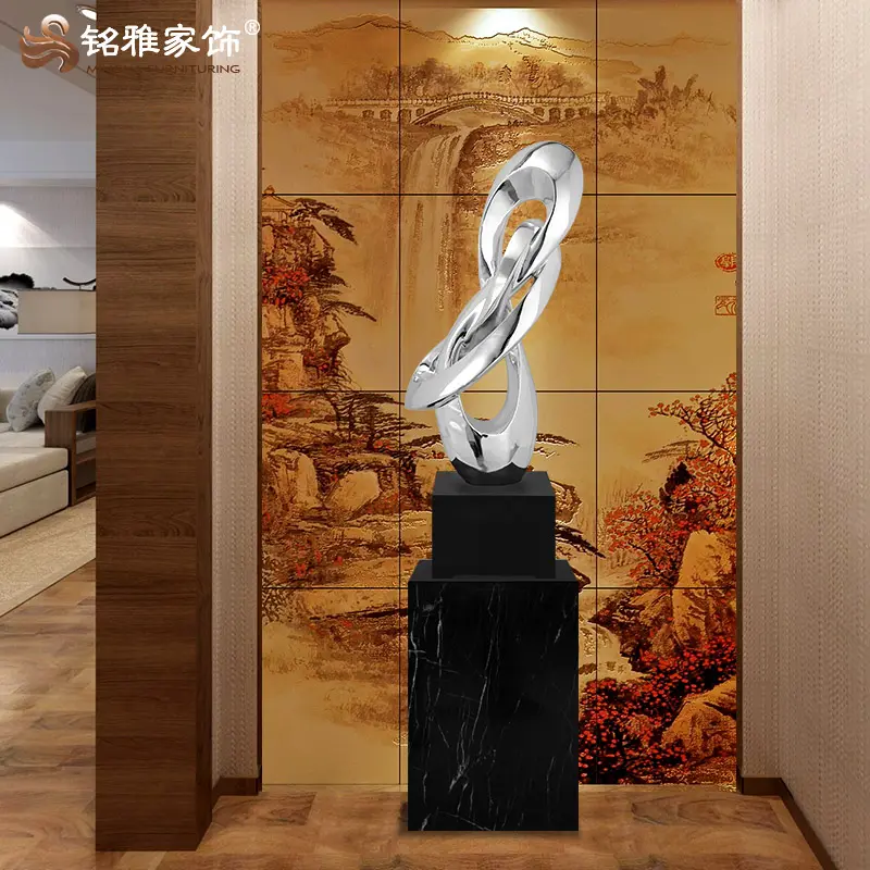 Decorazione della casa ornamento scultura personalizzata artigianato in resina grande statua astratta