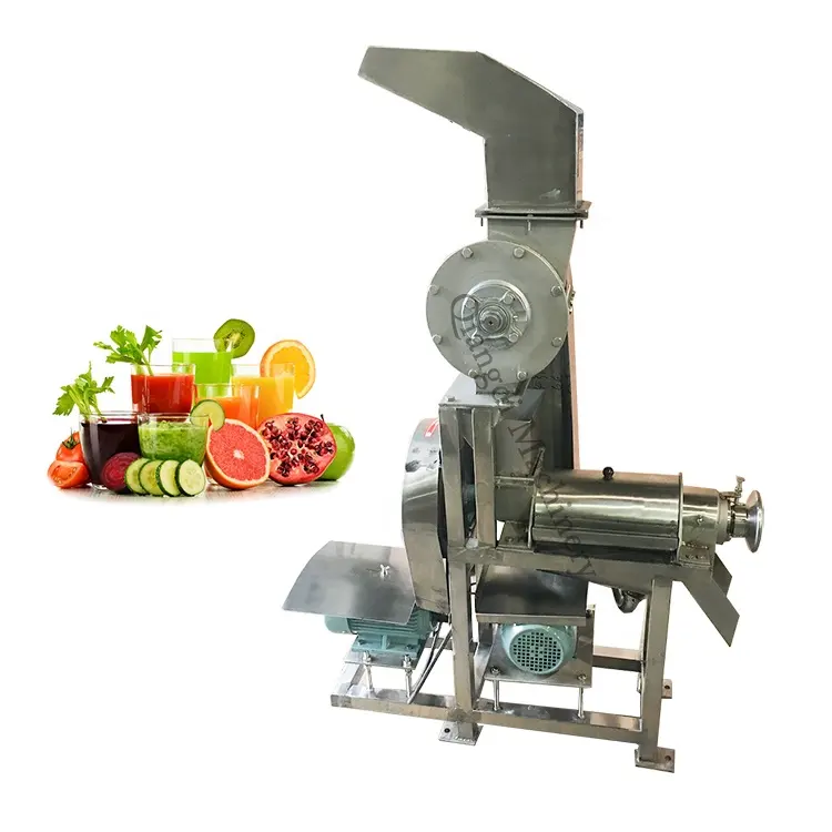 Máquina Industrial de zumo prensado en frío, pequeño, espiral, espinaca, jengibre, manzana, naranja, zanahorias