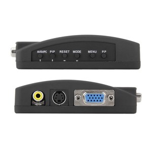 Adaptador de vídeo para Monitor, convertidor compuesto s-video BNC Cvbs RCA AV, entrada a VGA