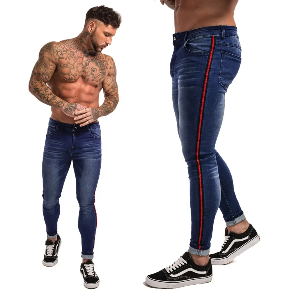 Jean slim extensible pour homme, nouveau Design, pantalon en Denim, collection 2020