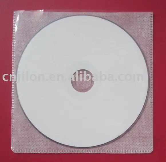 Односторонняя упаковка CD DVD пластиковый ПП + нетканый рукав JL1PW для одного диска