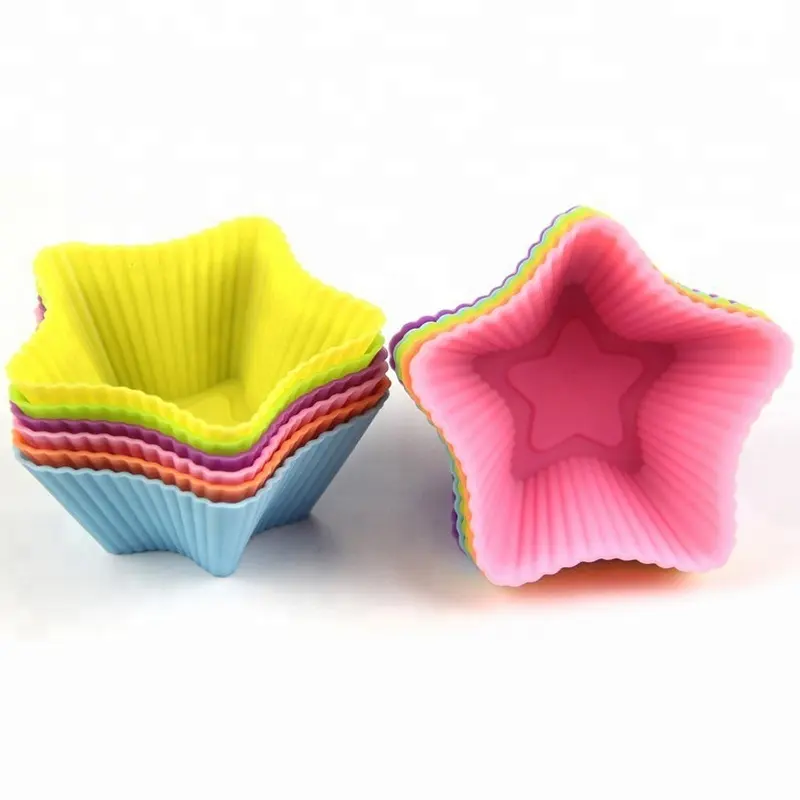 Moldes de silicona con forma de taza para pastel, para microondas